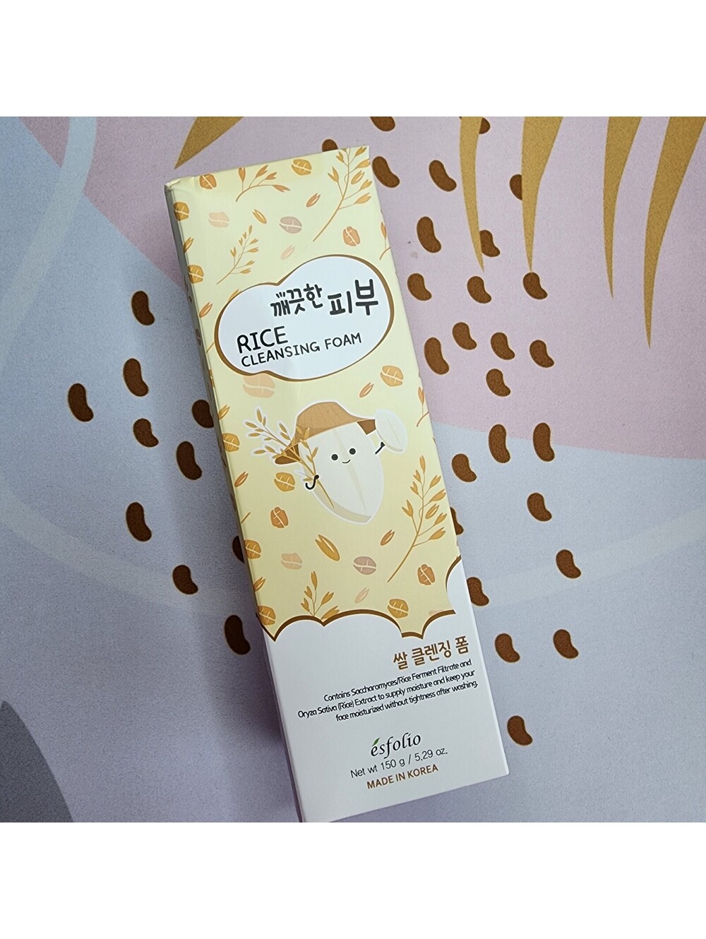 esfolio Rice Cleansing Foam 150g / 5.29 Oz